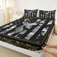 thumbnail image 3 of Castle Fairy Safari Deer Full Size Sheets for Kids Teens,USA Flag Bed Sheets, 3 of 7