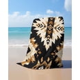 thumbnail image 4 of Southwestern Aztec Beach Towels Oversized Super Absorbent, Retro National Style Brown Abstract Lightweight Bath Towel Quick Dry Sets For Bathroom/Pool/Rv Camping/Beach Play/Gym Room/Picnic 30"x60", 4 of 8