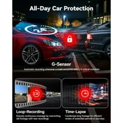REDTIGER 4K HDR Dash Cam Front and Rear, STARVIS 2 Sensor, Dash Camera with 5.8GHz WiFi GPS, 3.18 Touchscreen, Voice Control, Free 128G Card, WDR, APP Control, 24H Parking Mode