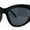 All Black, variant on Exaggerated Oversized 90s Plastic Wrap Sport Plastic Sunglasses Beige Tortoise Black