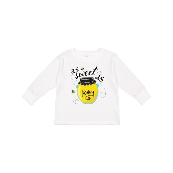 Inktastic As Sweet As Honey Boys or Girls Long Sleeve Toddler T-Shirt