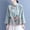 Green, variant on Dolkfu Green Women'S Tops Boho Mock Neck Button Long Sleeve Blouses & Tops Cotton Blend Embroidered Floral Retro Vintage Tops Green,L