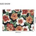 thumbnail image 3 of Watercolor Hawaiian Flowers Bathroom Rug Rectangular Bath Mat Non Slip Bath Rugs Absorbent Shaggy Bathmats for Sink Shower 16" x 24" Home Decor, 3 of 7