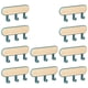 thumbnail image 4 of 10 piezas de soporte para cuna montado en la pared, compacto y creativo, multifunción, para llaves 3 Ganchos Azul, 4 of 6