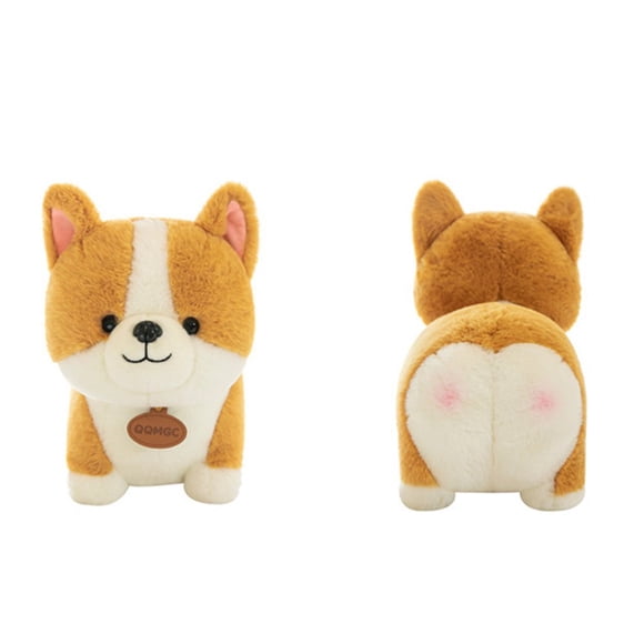 Cartoon Corgi Dog Plush Toy Cute Stuffed Animal Doll Kids Birthday Toy Gifts