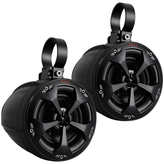 Pyle PLUTV41BK 2 Way 4" 800W Off Road Waterproof Marine Speaker System (2 Pack)