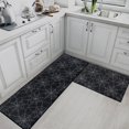 thumbnail image 3 of Halloween Spider Kitchen Rugs and Mats Non Skid Washable Set of 2, Black Kitchen Mats for Floor, Autumn Night Spooky Holiday Celebrate Under Sink Kitchen Runner Rug, 3 of 6