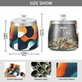 thumbnail image 2 of Yayeee Ashtray with Lid for Cigarette Smokeless Stainless Steel Home Ash Holder, Green Abstract Wavy, 2 of 7