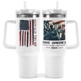 thumbnail image 2 of Aislada Doble Capa Trump 40 Oz Con Pajita Y Asa para Mujeres Hombres, 2 of 9