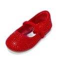 thumbnail image 1 of Zapatos de Vestir para Niñas Pequeñas DREAM PAIRS Mary Jane Rojos, 1 of 8