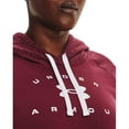 thumbnail image 3 of Under Armour Womens Rival Fleece Hoodie League Red 626/White 2X, 3 of 4