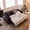 Black, variant on LLappuil Loveseat Sofa, Pull Out Sofa Bed Queen Size, Corduroy Sofa Couch with 360° Swivel Tabletop, USB Charging Port, Cup Holder for Living Room Beige