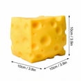 thumbnail image 2 of Cheese Squishy, Cheese Squishies Stress - Realistic Slow Rising Food Fidget for Stress Relief & Anxiety Relaxation, 3.9-Inch, 2 of 5