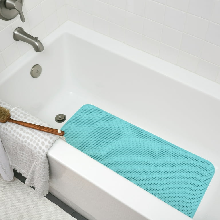 Blue bathtub mat discount
