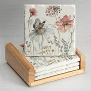 Wooden Coaster Sets Walmart Com