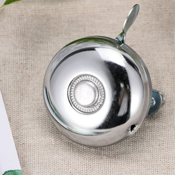 Raindrops 1Set Loud Ringtones Warning Bell Metal Round White for Kids Cycling Bicycles 5.2x5.2x3Cm