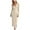Khaki, variant on up to 60% off Gifts Usmixi Formal Dresses for Women Knitted Ribbed Party Prom Slim Wrap Formal Dress V-Neck Long Sleeve Solid Summer Maxi Dresses White XL