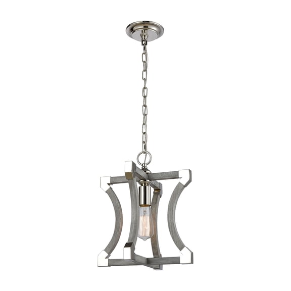 Elk Home 12-Inch Wide Mies Mini Pendant, Transitional, Gray