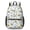 Excavator and Crane White Pattern-1, variant on Excavator and Crane White Pattern 17" Waterproof Oxford School Backpacks for Teens, S-Shape Padded Straps, for School, Travel, Hiking, Camping