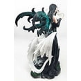 thumbnail image 2 of Gothic Pearl Visionary Fairy Strolling With Solar Viserion Dragon Pet Figurine Decor Sculpture, 2 of 4
