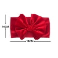 thumbnail image 2 of XEGLSBU Baby Girl Bows Small Pack Kids Girls Baby Solid Headband Hair Band Bow Accessories Headwears Hair Bows for Girls 4-6 A-Red One Size, 2 of 2