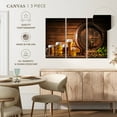 thumbnail image 5 of Elephant Stock Beer Barrel Wall Art - Horizontal Multi Panel Canvas - Living Room Wall Decor - Food And Drink Multi Panel - Brown And Orange Decor - 33" x 20", 5 of 8