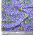 thumbnail image 1 of Soimoi Polyester Crepe Fabric Dot,Leaves & Lizard Reptile Printed Craft Fabric by The Yard 52 Inch Wide, 1 of 3