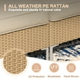 thumbnail image 2 of Vicllax Outdoor Patio Conversation Sets,2 Pieces Modular Rattan Outdoor Patio Sofa Set for Garden, Yellow, 2 of 7