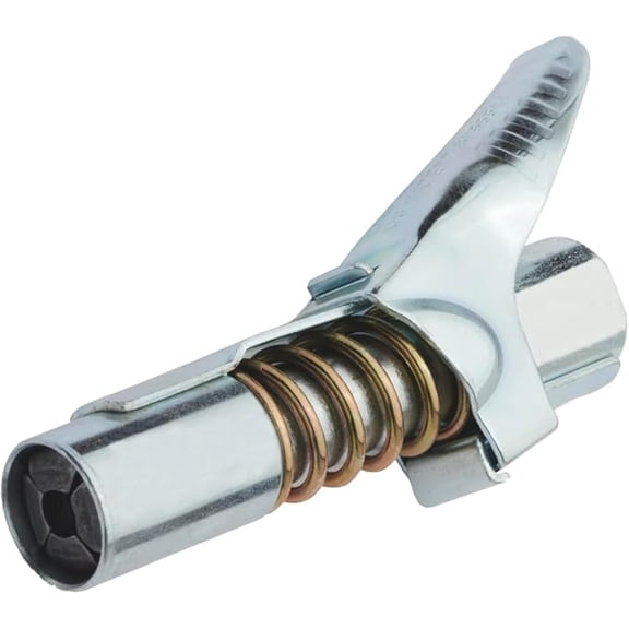 Grease Gun Coupler-Strong Lock on Greases Gun Couplers 10000 PSI Quick Release Grease Coupler for Recessed Grease Fitting1/8" NPT Grease Gun Fitting fits SAE and Metric Zerk Fittings