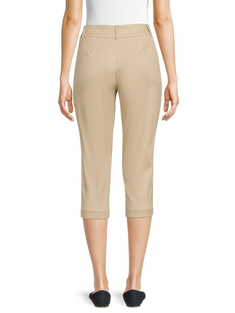 Time and Tru Women's Pull On Capri Pants