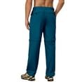 thumbnail image 3 of Little Donkey Andy Men's Quick Dry Zip Off Convertible Pants Elastic Lightweight Hiking Travel Golf Blue XXL, 3 of 7