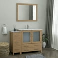 thumbnail image 3 of Vanity Art 48" Single Sink Freestanding Bathroom Vanity Set with Ceramic Top and Mirror, 3 of 8