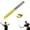 Yellow, variant on Badminton Swing Trainer, Badminton Power Trainer with Magnetic Resistance, 11.8" Swing Trainer Sound Feedback for Smash Technique, Real Racket Handle Feel
