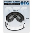 thumbnail image 4 of Gafas de esquí Findway OTG con protección 100% UV para hombre y mujer, 4 of 7