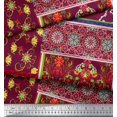 thumbnail image 2 of Soimoi Rayon Crepe Fabric Floral & Damask Patchwork Print Fabric by The Yard 46 Inch Wide, 2 of 3