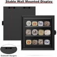 thumbnail image 6 of Championship Ring Display Case, 12 Ring Posts Baseball Ring Holder, Wall Mount Wooden Shadow Box for Multiple Championship Rings, 6 of 6
