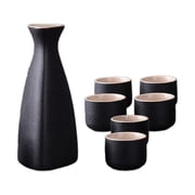 Kokiya Japanese Sake Set Adults Gifts Decoration 1 Pot and 6 Cups Ceramic Sake Pot Cups