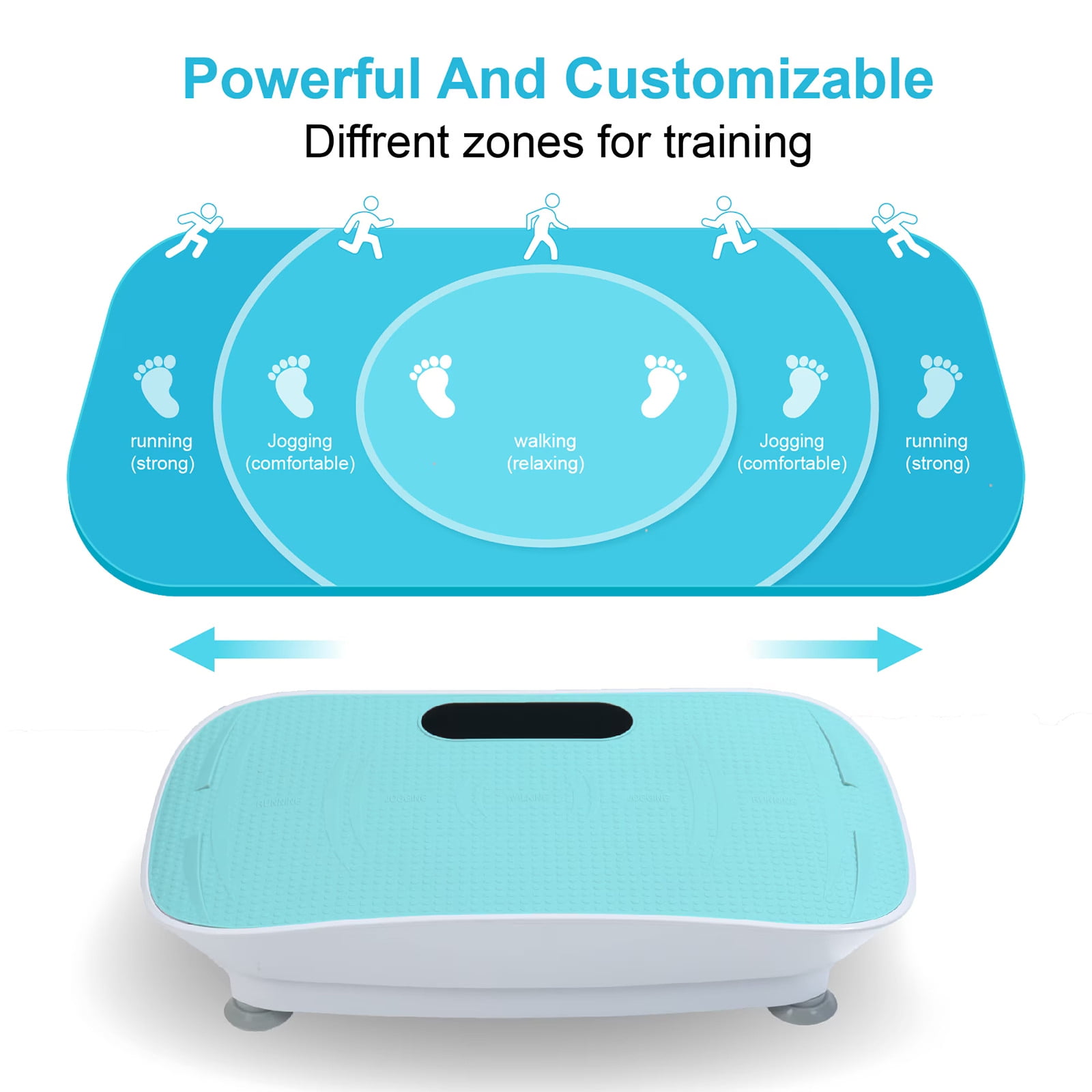 HengDidi Vibration Platform Machine Silent Motor Fitness Massager with Remote Control, 10 Speed Levels Auto Mode Bluetooth Speaker, Portable Body Shaking Machine for Home Gym, Weight Management