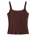 thumbnail image 5 of HNMKIU Girls Tops Solid Camisole Sleeveless Tank Top Slim Fit Casual Basic for Ages 7-16Y, 5 of 5