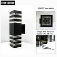 thumbnail image 4 of Moderno LED para exterior, aplique de pared hacia arriba y hacia abajo, enchufe E27, doble cabezal, accesorios de iluminación de pared exterior, luces Con almohadil impermeable Macarena Luz de pared, 4 of 8