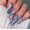 BKS1454 glitter streamline, variant on Ballet Wave Line Detachable Finished Product Nail Stickers