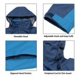 thumbnail image 5 of Little Donkey Andy Men's Waterproof Rain Jacket Outdoor Rain Shell Coat for Hiking,Golf,Travel Blue Mirage/Aqua S, 5 of 6