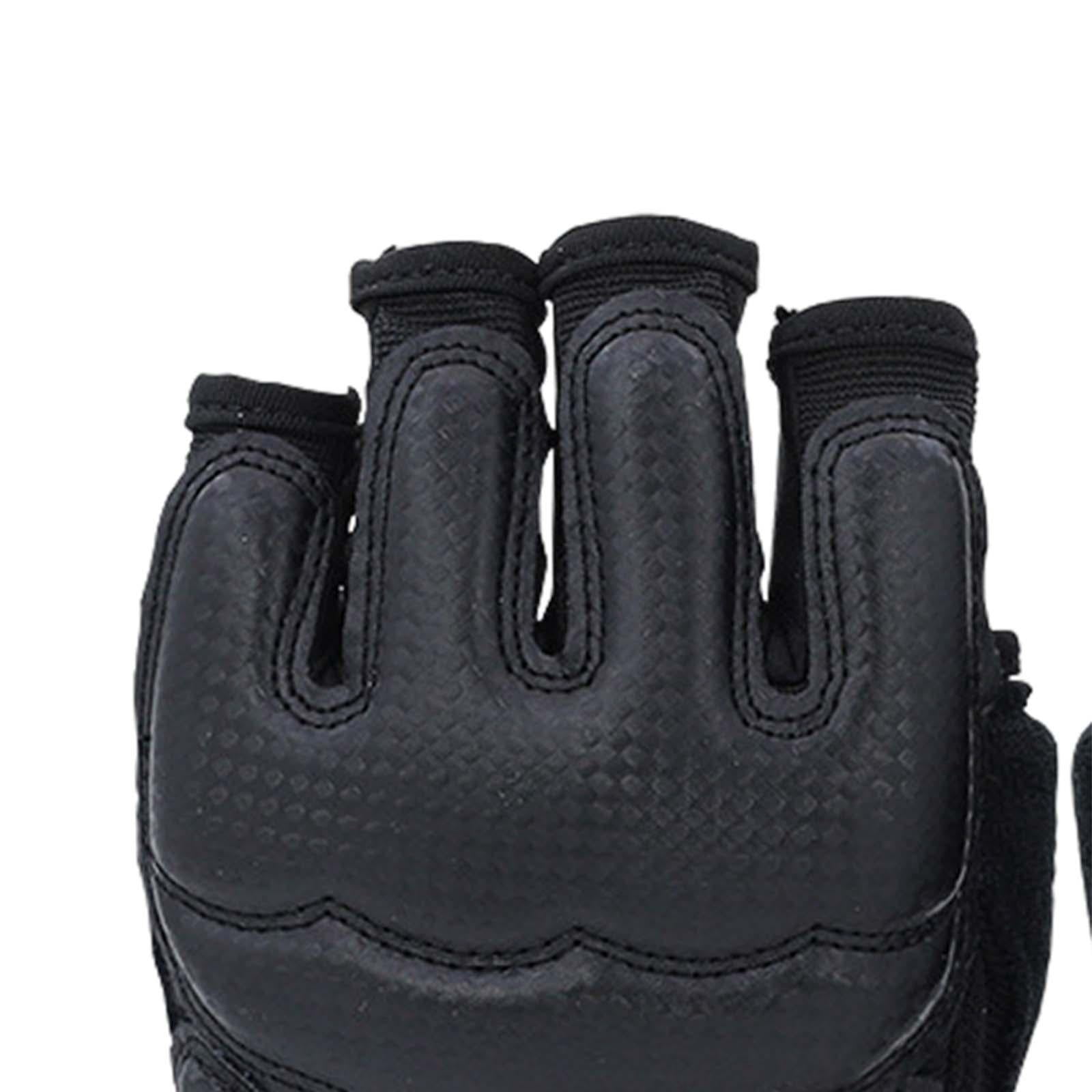 DimyFew 2 Pieces Boxing Training Gloves Half Finger PU Punching Mitts Cylindrical Fixing XS