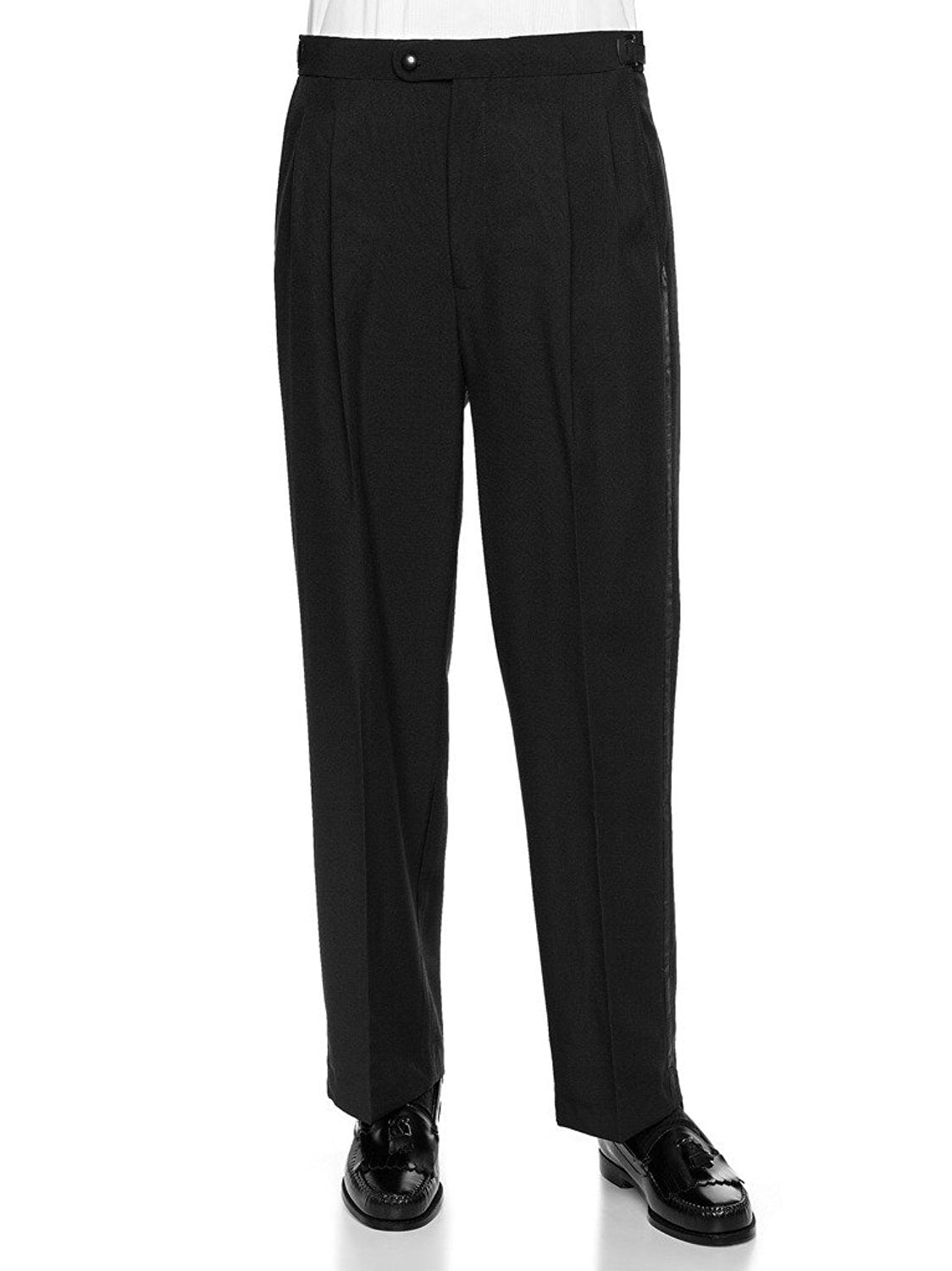 tuxedo pants satin stripe