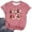 Pink, variant on Christmas Shirts for Women Short Sleeve Crewneck Loose Casual Funny Horse Graphic T Shirts Holiday Tops