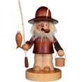 thumbnail image 2 of Alexander Taron 9" Beige and Brown "Fisherman Holding A Bucket And Pole" Incense Burner, 2 of 2