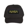 thumbnail image 1 of Gravity Threads Casquette en Sergé de Coton NASA - Logo Doré - Noir, 1 of 2
