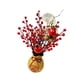 thumbnail image 3 of Arreglos florales artificiales de las bayas rojas con el florero decorativo para el hogar Estilo C Zulema ramo de año nuevo, 3 of 8