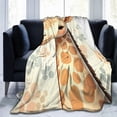thumbnail image 2 of Cartoon Giraffe Blanket Gifts for Kids Adults Soft Warm Lightweight Cozy Cute Wild Animal Giraffes Throw Blankets for Bed Living Room Sofa Couch Birthday Decor 50x60in, 2 of 6