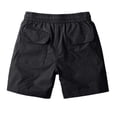 thumbnail image 5 of Fgvctg Mens Casual Shorts Elastic Waist Stretch Cargo Short Soft Summer Travel Classic Fit Workout Shorts Plus Size Waistband Drawstring Pants with Pockets,Black,XL, 5 of 6
